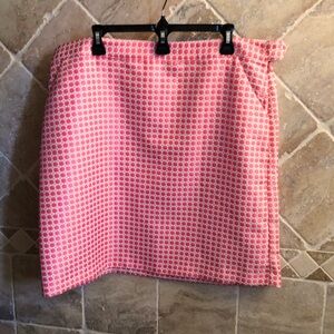 NWT Brooks Brothers skirt – size 16 – pink and cream.